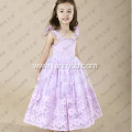 organza fabric sleeveless maxi toddler dress